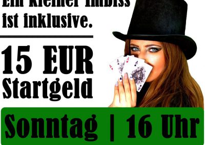 Pokerturnier im Zum Stammbaum Leipzig